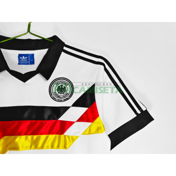 Camiseta Alemania Primera Equipación Retro 1988/1989 Blanco