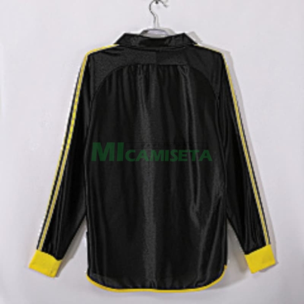 Camiseta Real Madrid Segunda Equipación Retro 1999/01 ML Negro