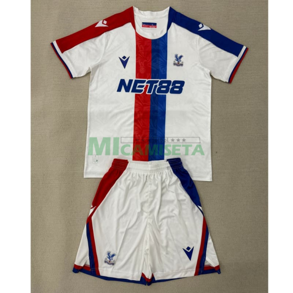 Camiseta Crystal Palace FC Segunda Equipación 2025/2026 Blanco/Azul/Rojo