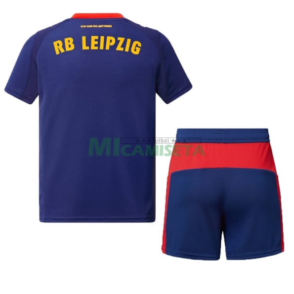 Camiseta Leipzig Segunda Equipación 2025/2026 Azul Niño Kit