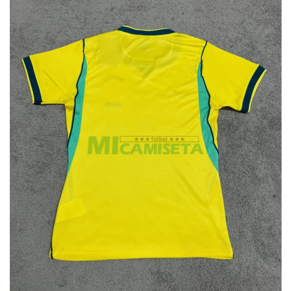 Camiseta Brasil Primera Equipación Mundial 2026 Amarillo Mujer