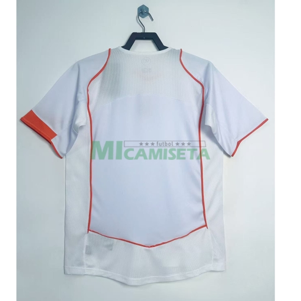 Camiseta Holanda Segunda Equipación Retro 2004 Blanco