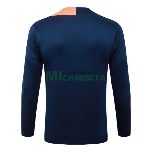 Sudadera De Entrenamiento Barcelona 2025/2026 Azul Marino/Naranja