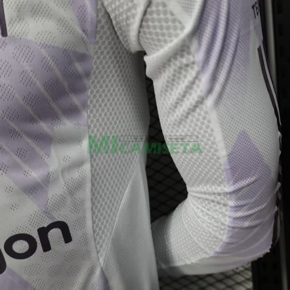 Camiseta Manchester United Segunda Equipación 2025/2026 ML Blanco (EDICIÓN JUGADOR)