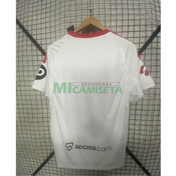 Camiseta Sevilla FC Primera Equipación 2025/2026 Blanco con Parche La Liga
