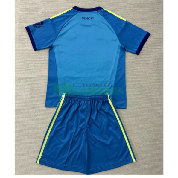 Camiseta de Portero Real Madrid Primera Equipación 2026/2027 Azul Niño Kit con Parche HP