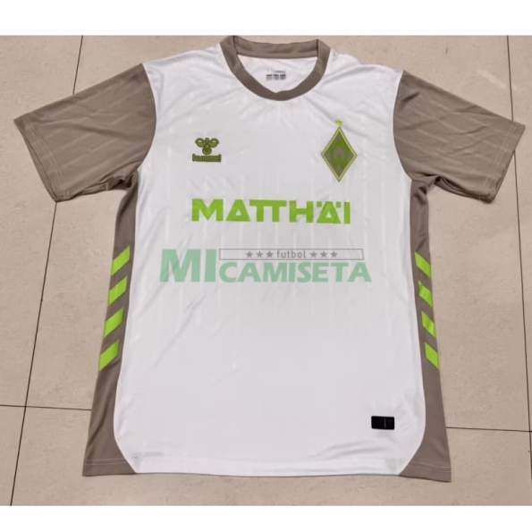 Camiseta Werder Bremen Segunda Equipación 2025/2026 Blanco/Gris