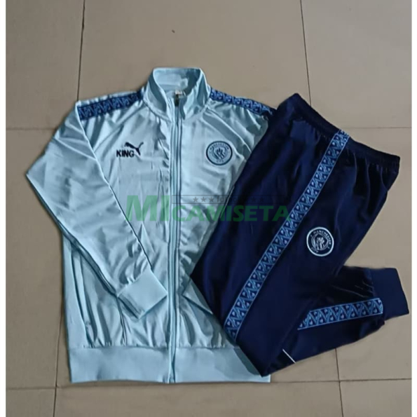 Chandal Manchester City 2025/2026 Niño Azul Claro con Estampado en Manga
