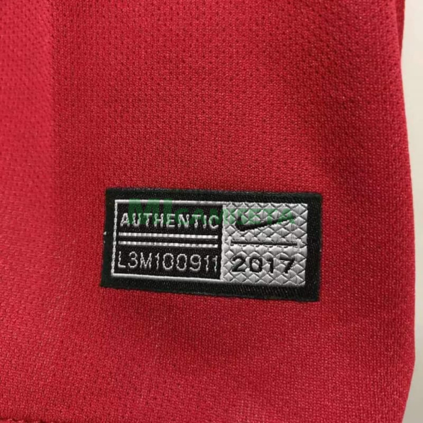 Camiseta AS Roma Primera Equipación Retro 2017/18 Rojo