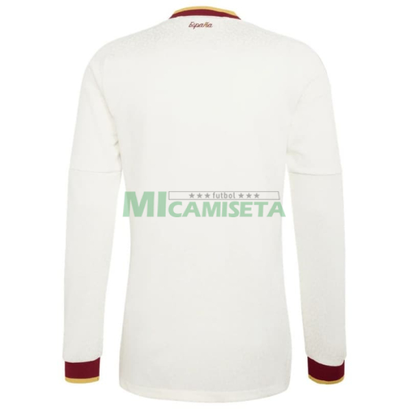 Camiseta España Segunda Equipación Mundial 2026 ML Blanco 2 Estrellas