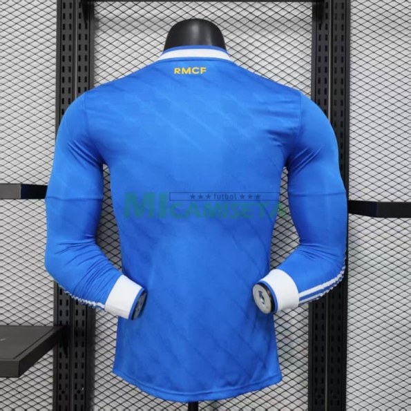 Camiseta Real Madrid Tercera Equipación 2025/2026 ML Azul (EDICIÓN JUGADOR)