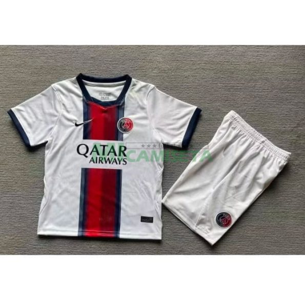 Camiseta PSG Segunda Equipación 2026/2027 Blanco Niño Kit