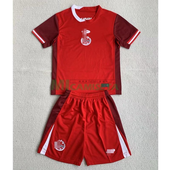 Camiseta Canadá Primera Equipación 2024 Niño Kit
