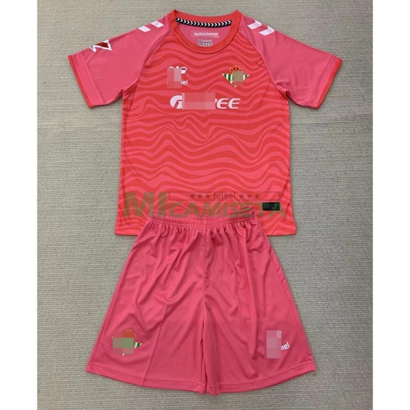 Camiseta de Portero Real Betis 2024/2025 Niño Kit Rosa