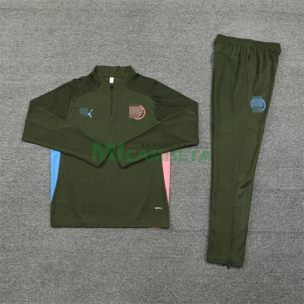 Sudadera de Entrenamiento Manchester City 2024/2025 Kit Verde militar