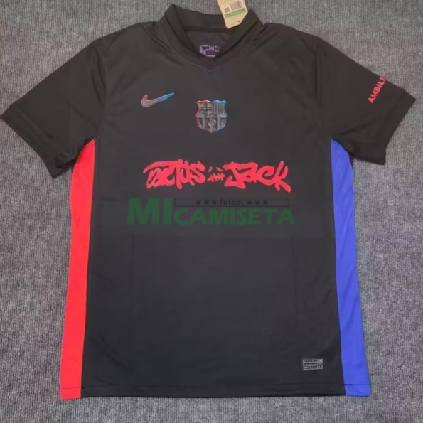 Camiseta Barcelona x Travis Scott Limited Edition Segunda Equipación 2024/2025 Negro