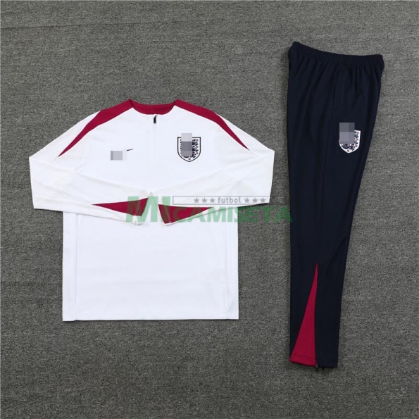 Sudadera de Entrenamiento Inglaterra 2024 Blanco/Rojo