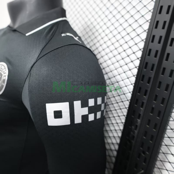 Camiseta Manchester City Segunda Equipación 2025/2026 ML Negro (EDICIÓN JUGADOR)