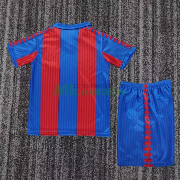 Camiseta Barcelona Primera Equipación Retro 1989/92 Rojo/Azul Niño Kit