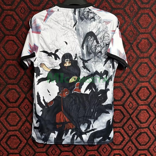 Camiseta Japón 2024 Uchiha Sasuke Blanco/Negro