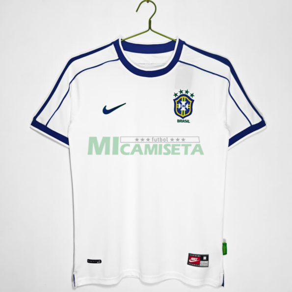 Camiseta Brasil Retro 1998 Blanco
