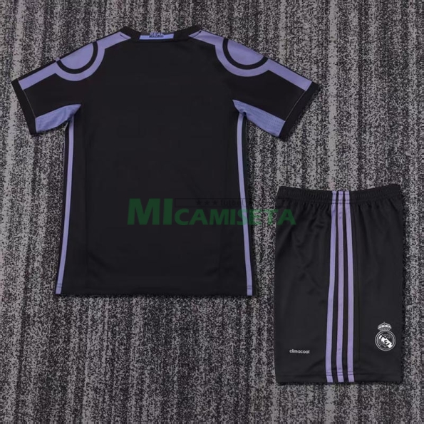 Camiseta Real Madrid Tercera Equipación Retro 16/17 Niño Kit