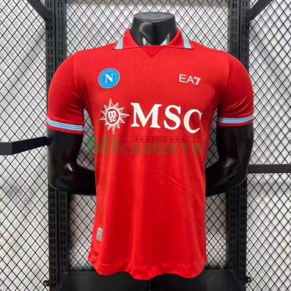 Camiseta Napoli Tercera Equipación 2026/2027 Rojo (EDICIÓN JUGADOR)