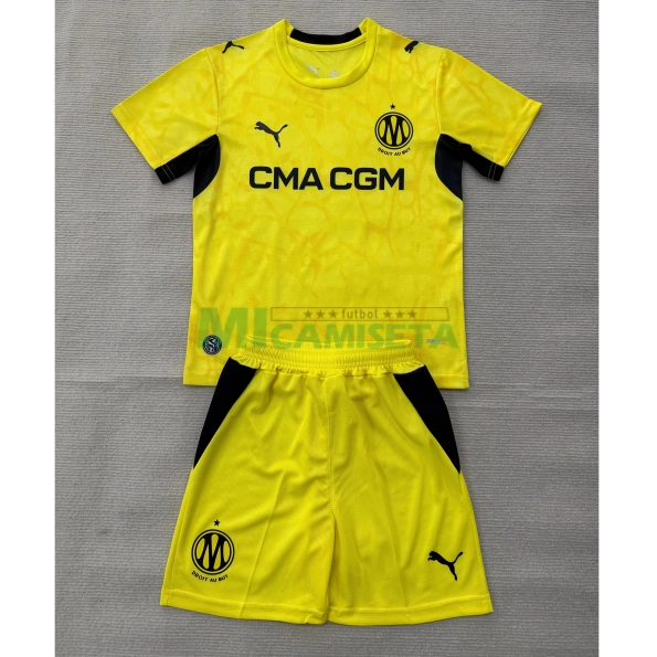 Camiseta de Portero Olympique Marsella 2026/2027 Amarillo Niño Kit
