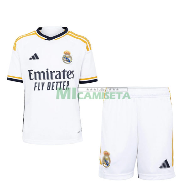 Camiseta Real Madrid Primera  Equipación 2023/2024 Niño Kit