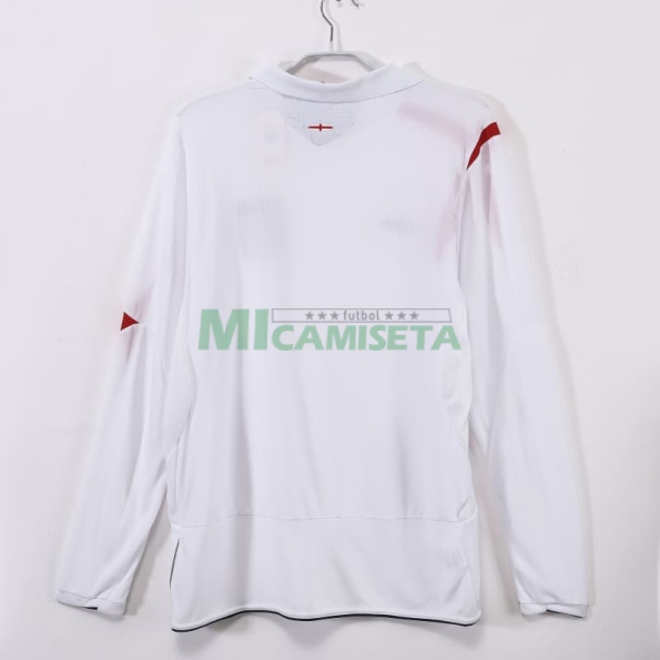 Camiseta Inglaterra Primera Equipación Retro 2006 Blanco ML