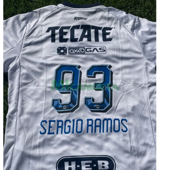 Camiseta SERGIO RAMOS 93 Monterrey Segunda Equipación 2025/2026 Blanco