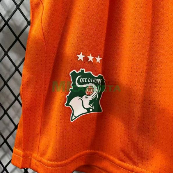 Pantalón Corto Costa de Marfil Primera Equipación Mundial 2026 Naranja (EDICIÓN JUGADOR)