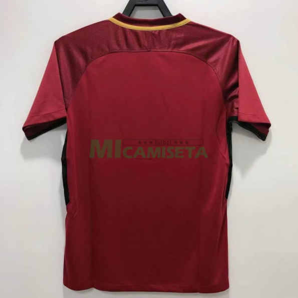 Camiseta AS Roma Primera Equipación Retro 2017/18 Rojo