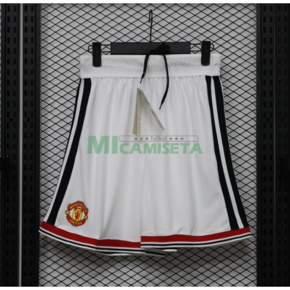 Pantalón Corto Manchester United Primera Equipación 2026/2027 Blanco (EDICIÓN JUGADOR)