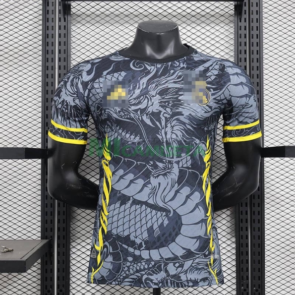 Camiseta Real Madrid 2024/2025 Negro/Gris/Amarillo(EDICIÓN JUGADOR)