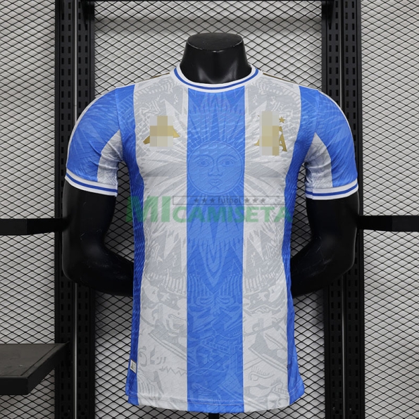 Camiseta Argentina 2024 Azul/Blanco (EDICIÓN JUGADOR)