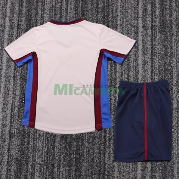 Camiseta Barcelona Segunda Equipación Retro 1998/99 Beige Niño Kit