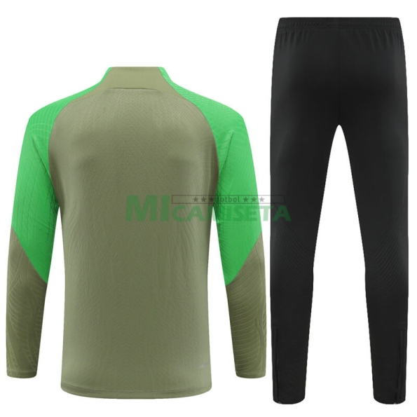 Sudadera de Entrenamiento Atlético de Madrid 2024/2025 Verde (El Escudo Anterior)