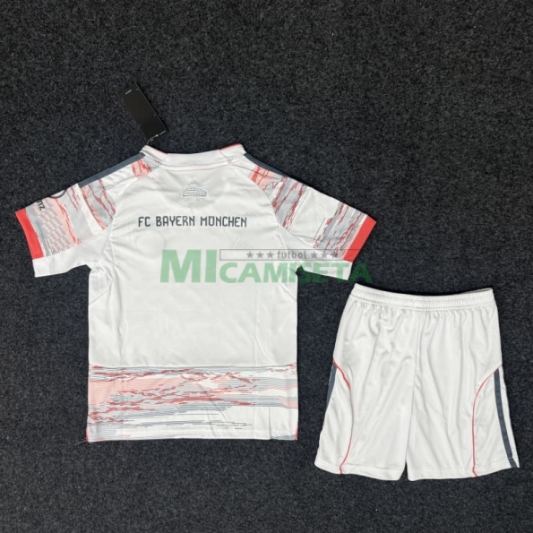 Camiseta Bayern Munich Segunda Equipación 2025/2026 Beige Niño Kit