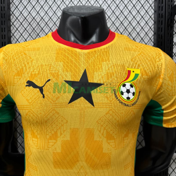 Camiseta Ghana Segunda Equipación Mundial 2026 Amarillo (EDICIÓN JUGADOR)