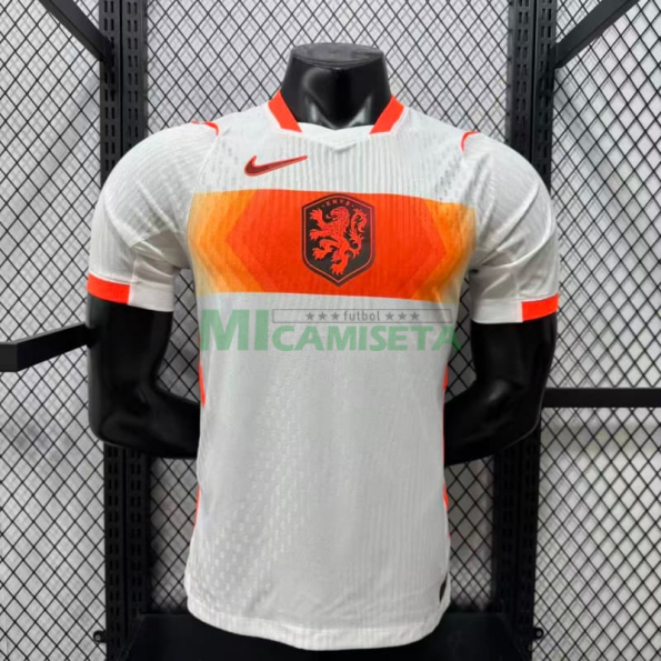Camiseta Holanda Segunda Equipación Mundial 2026 Blanco (EDICIÓN JUGADOR)