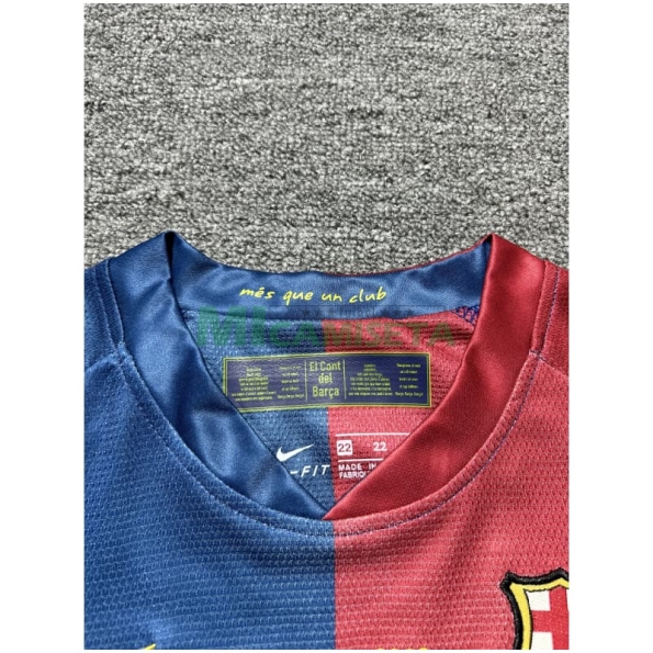 Camiseta Barcelona Primera Equipación Retro 2008/09 Niño Kit ML