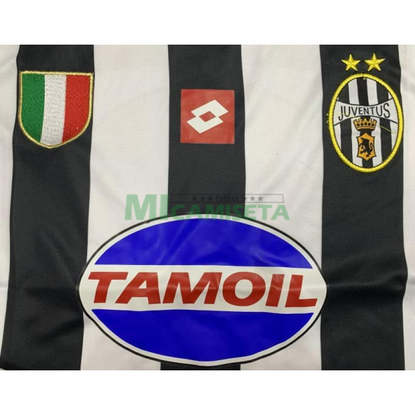 Camiseta Juventus Primera Equipación Retro 2002/03 Blanco/Negro