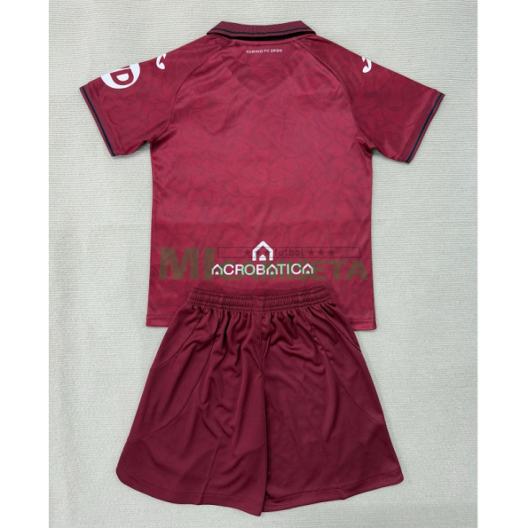 Camiseta Torino Primera Equipación 2025/2026 Claret Niño Kit