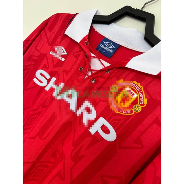 Camiseta Manchester United Primera Equipación Retro 1992/94 ML