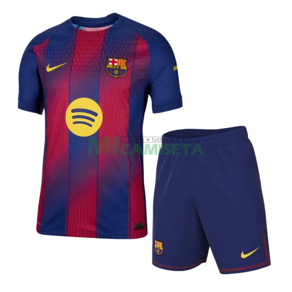 Camiseta Barcelona Primera Equipación 2025/2026 Azul/Rojo Niño Kit