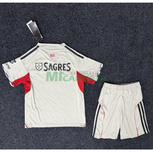 Camiseta Benfica Segunda Equipación 2025/2026 Gris