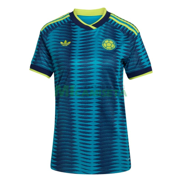 Camiseta Colombia Segunda Equipación Mundial 2026 Azul Mujer
