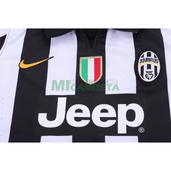Camiseta Juventus Primera Equipación Retro 2014/15 Blanco/Negro Niño Kit