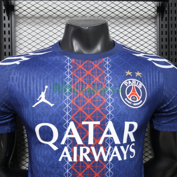 Camiseta PSG 2025/2026 Edición Especial Azul con dos Estrellas (EDICIÓN JUGADOR)